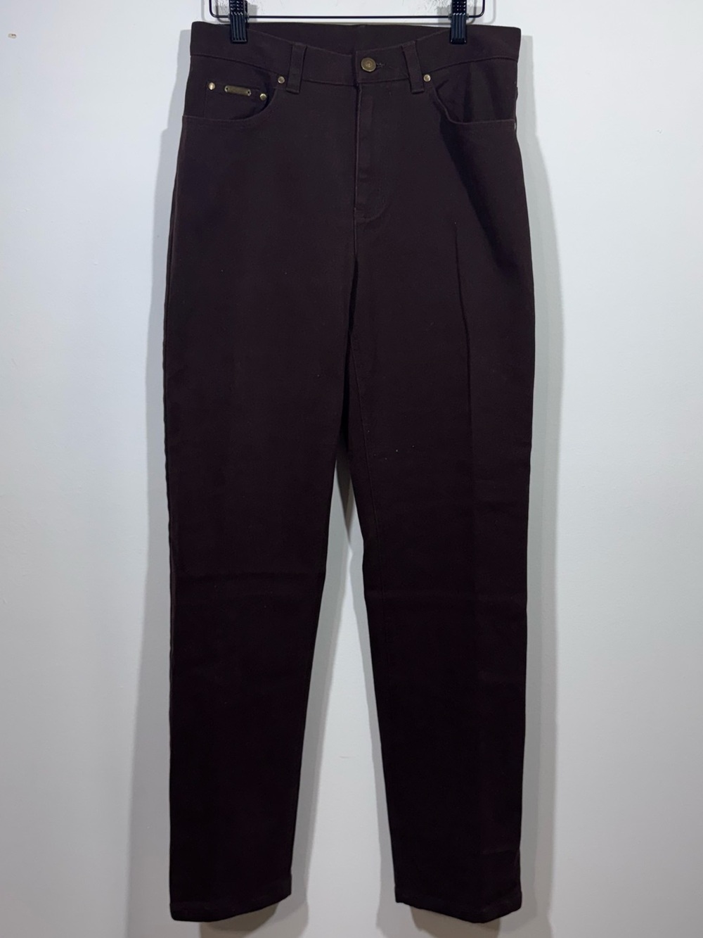Vtg Lauren Jeans Co. Ralph Lauren Womens Jeans Size 6 Brown Straight Stretch